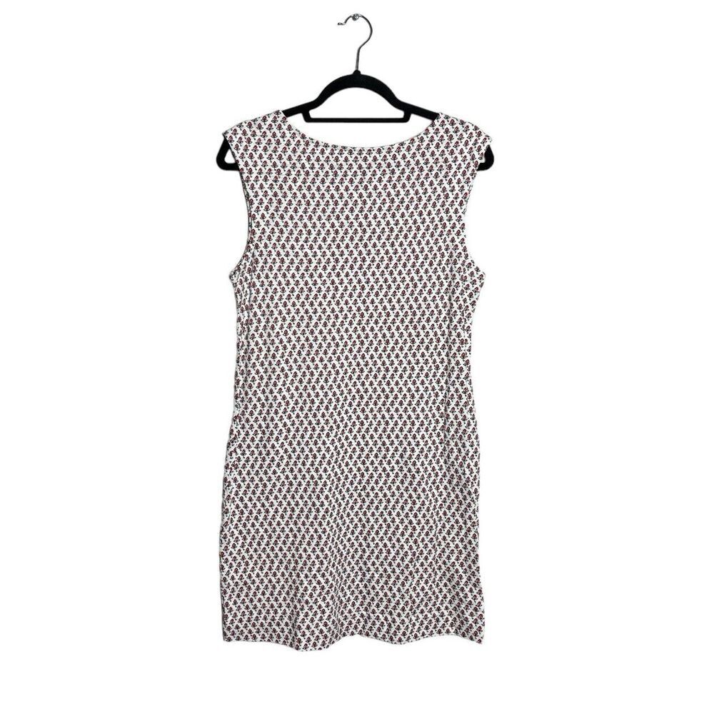 Boden Dress WMNS 8 Floral Sleeveless Jersey‎ Shift Bloom Red White NWT